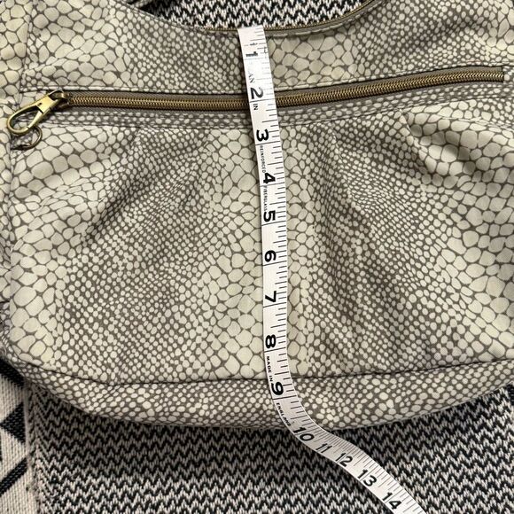 Travelon Anti-Theft Signature Snake Print Hobo Crossbody Bag - Picture 11 of 14